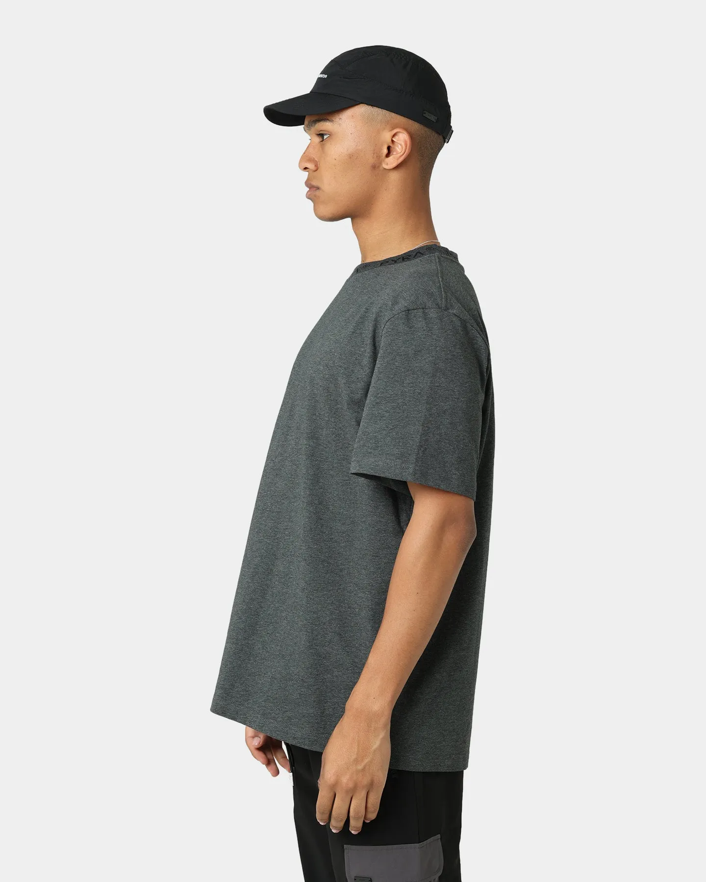 PYRA Jacquard Logo T-Shirt Grey Marle