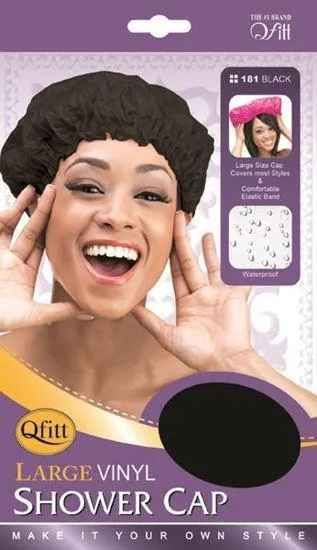Qfitt Large Vinyl Shower Cap
