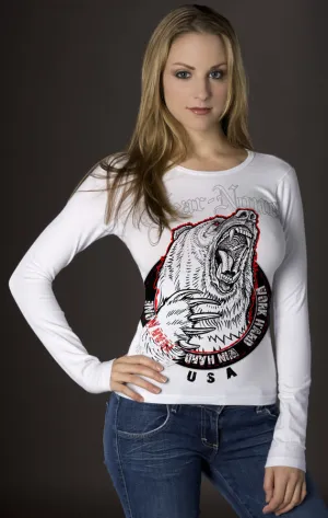 Queen White Bear Logo Wrap Around