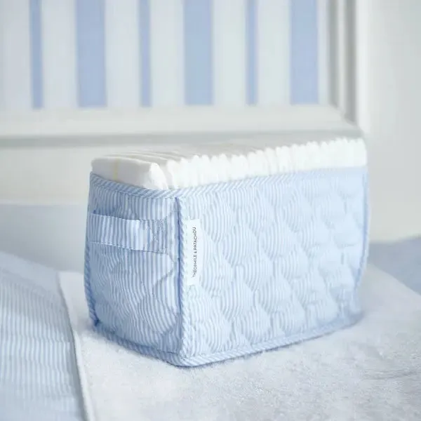 Quilted Nappy Basket - Classic Car
