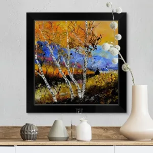 "Autumn 886130" Black Framed Print