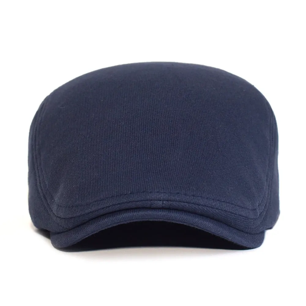 "Detroit" Casual Cotton Flat Cap