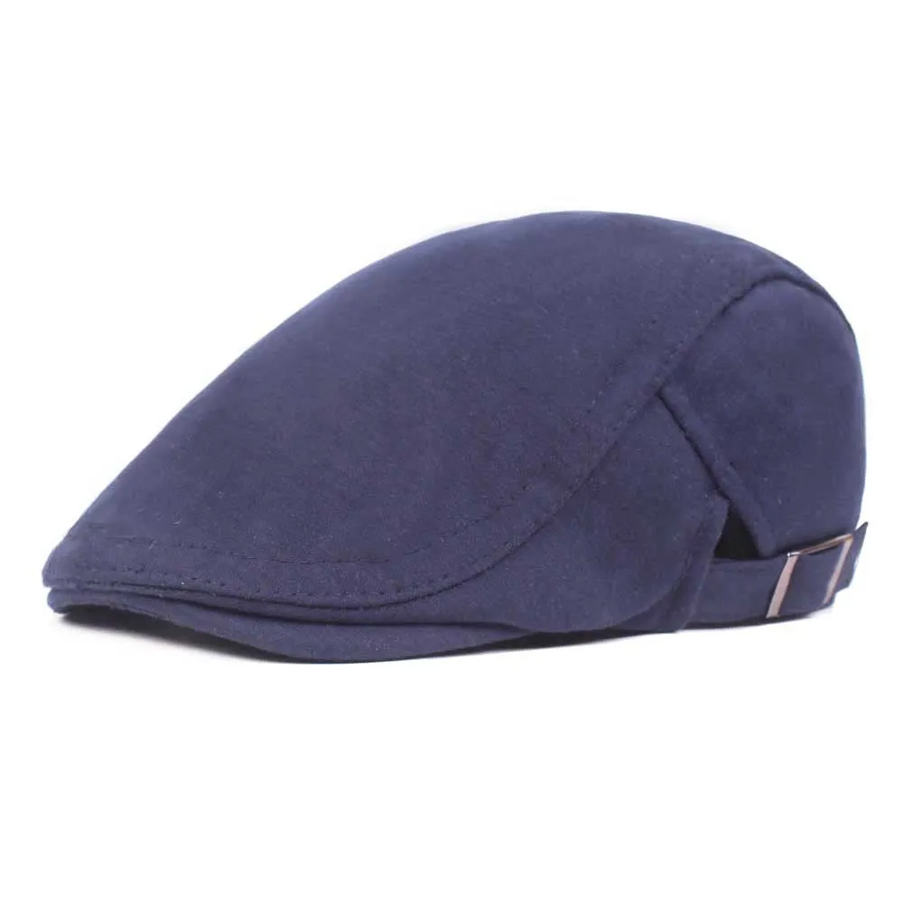 "Detroit" Casual Cotton Flat Cap