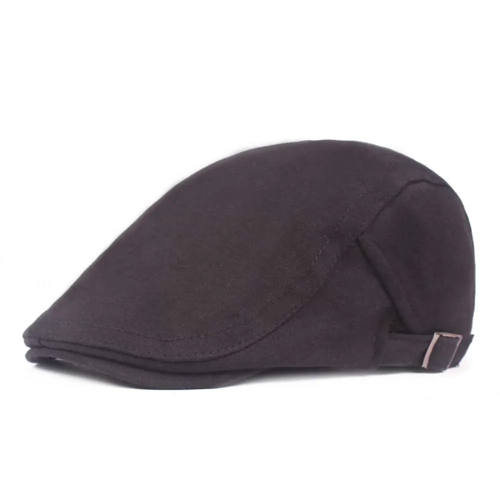 "Detroit" Casual Cotton Flat Cap