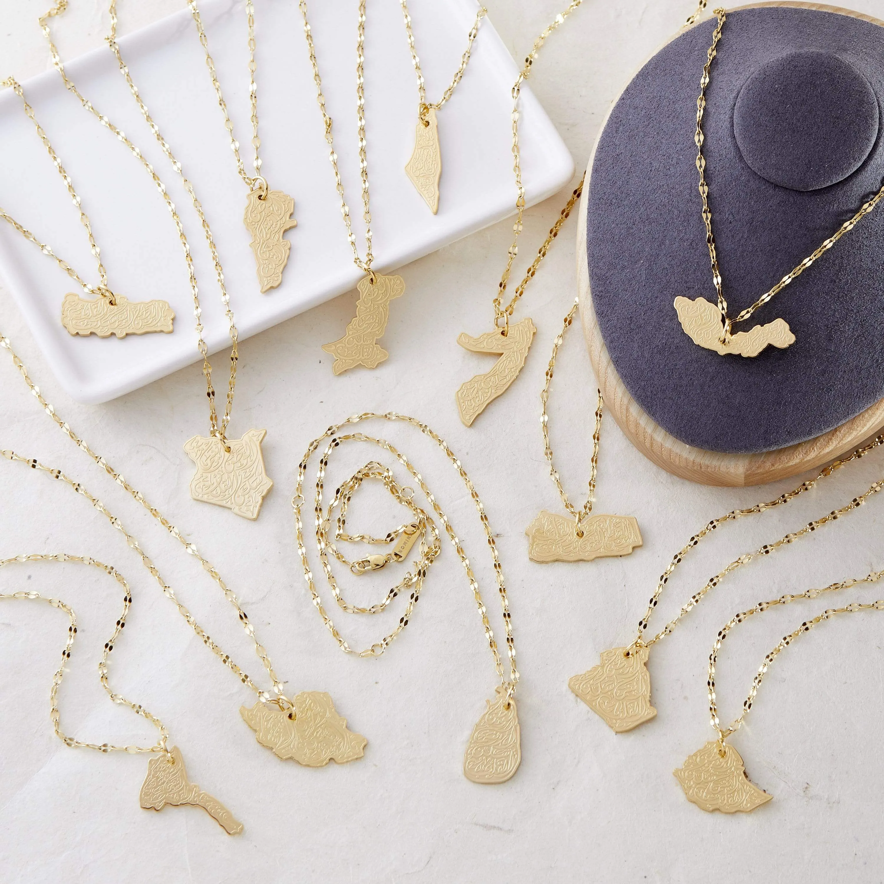 "Home is Where the Heart is" Map Necklace | Women