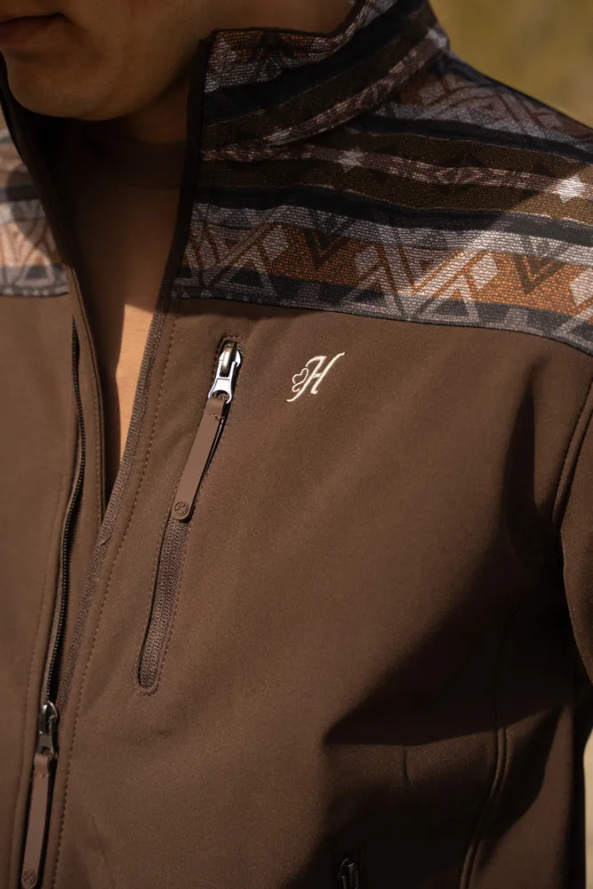 "Hooey Softshell Jacket" Brown/Aztec
