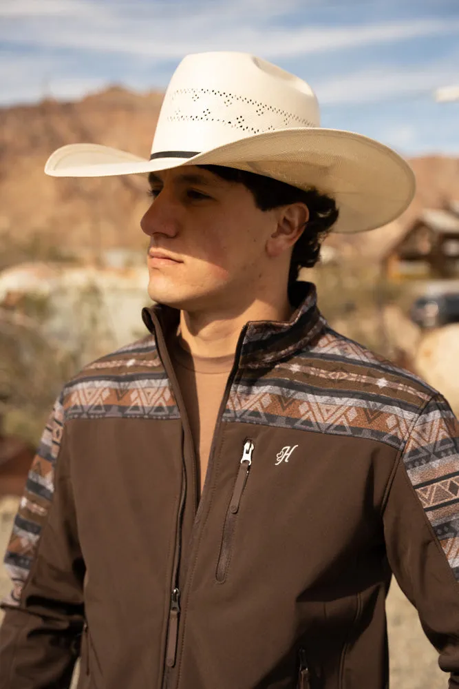 "Hooey Softshell Jacket" Brown/Aztec
