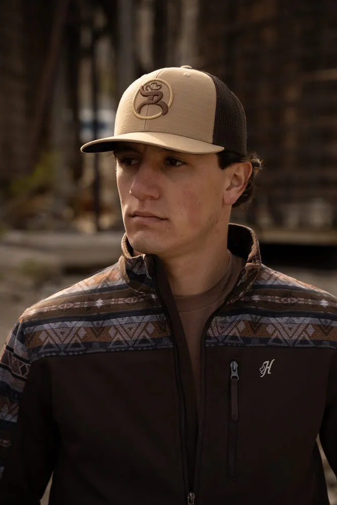 "Hooey Softshell Jacket" Brown/Aztec