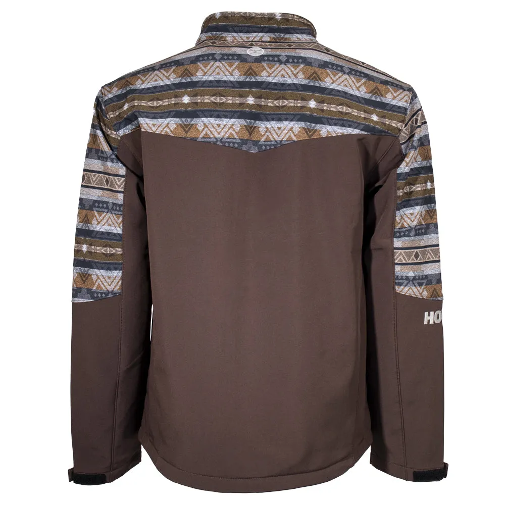 "Hooey Softshell Jacket" Brown/Aztec