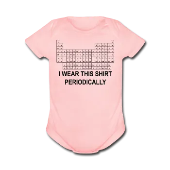 "I Wear this Shirt Periodically" (black) - Baby Short Sleeve One Piece