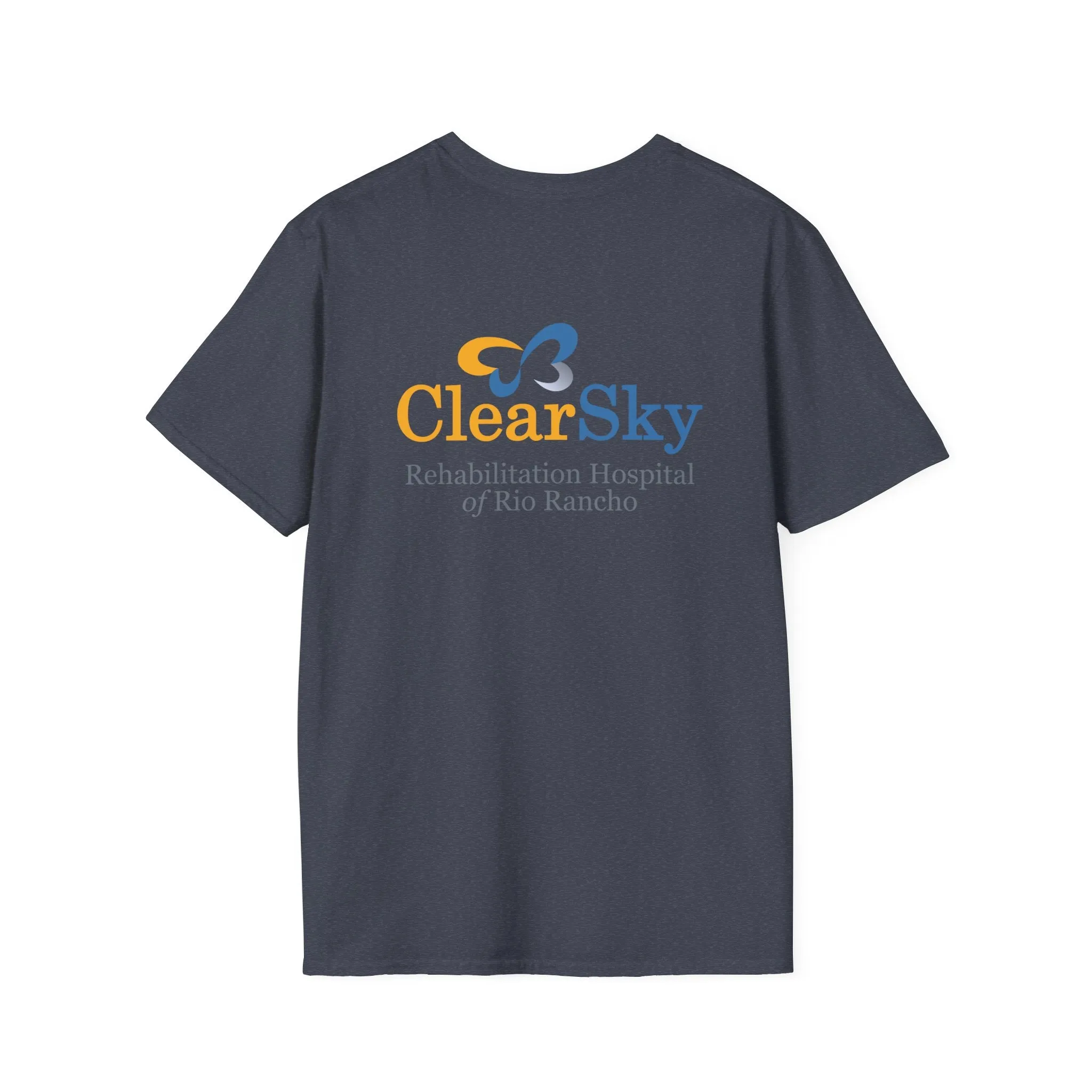 "Personalized" ClearSky Rehabilitation Hospital [Brenda Tryon- Occupational Therapist] [Front/Back Logo] | Unisex Softstyle T-Shirt