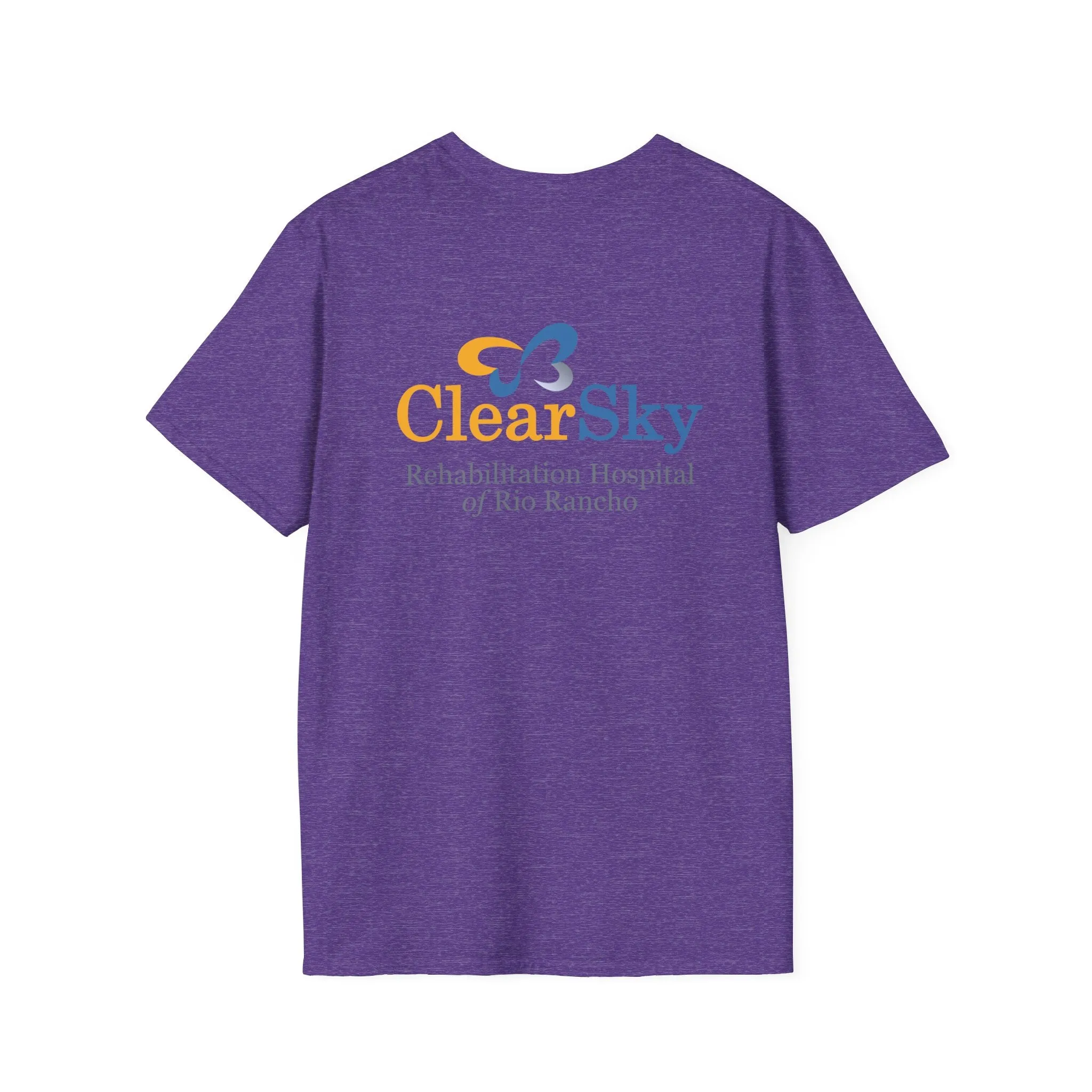 "Personalized" ClearSky Rehabilitation Hospital [Brenda Tryon- Occupational Therapist] [Front/Back Logo] | Unisex Softstyle T-Shirt