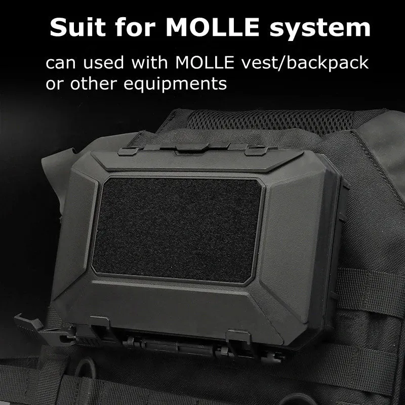 "Robust Tactical Gear Case: Waterproof, Shockproof, and MOLLE-Compatible Equipment Protector"