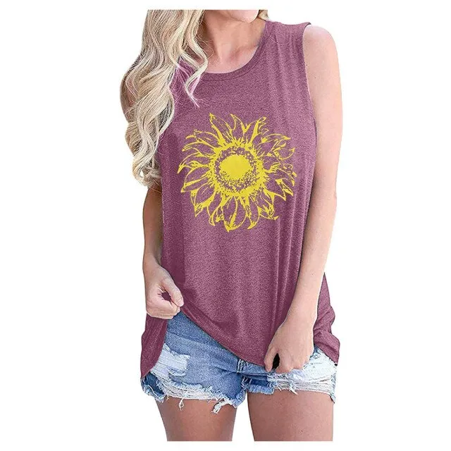 "Sahara" Graphic Print Flowy Tank Top