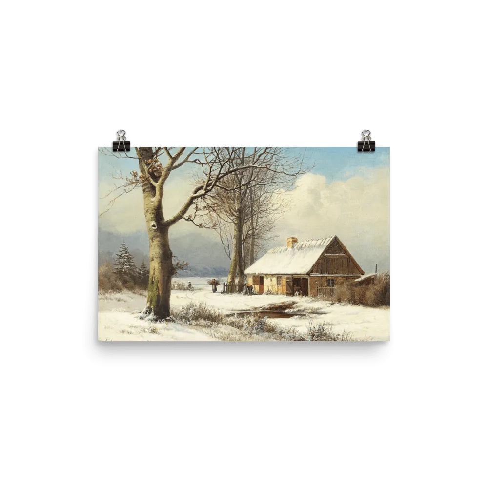 "Snowy Morning" Art Print