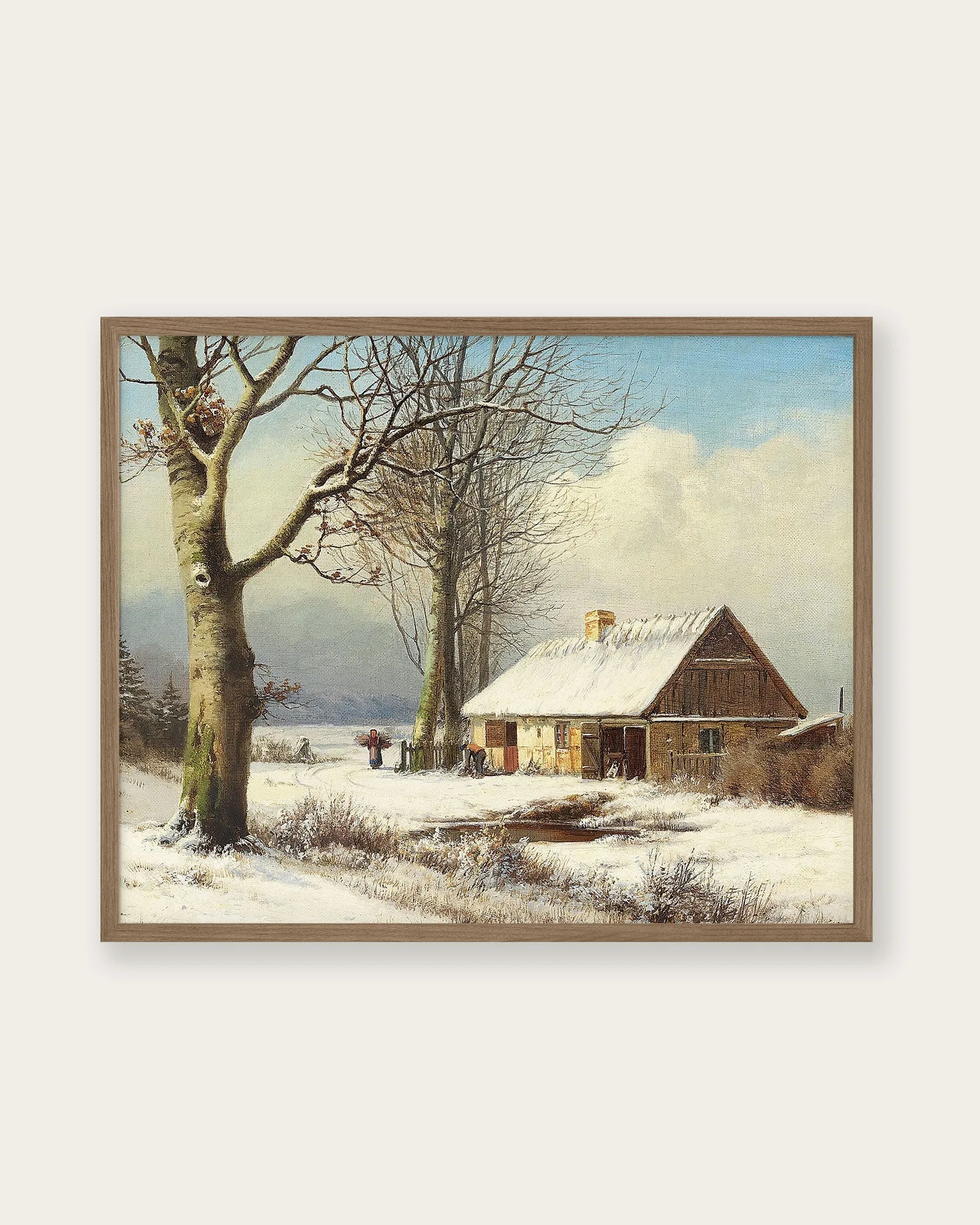 "Snowy Morning" Art Print