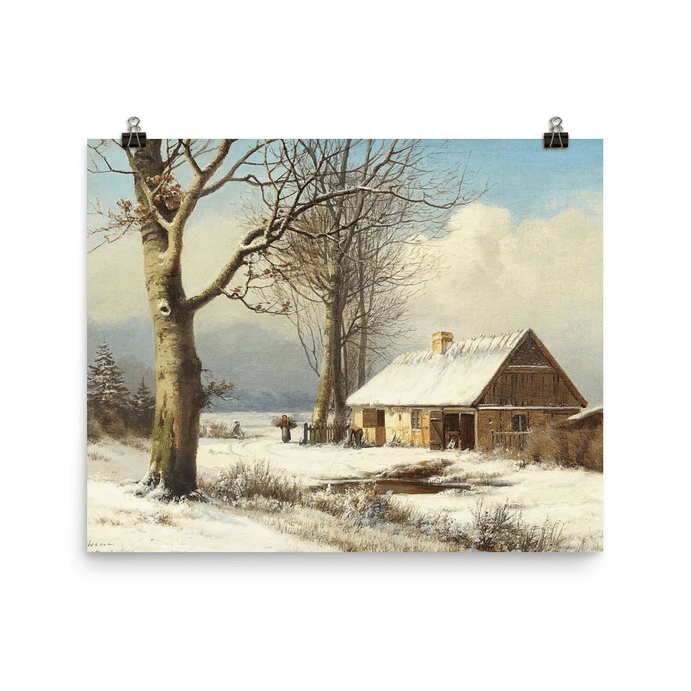 "Snowy Morning" Art Print