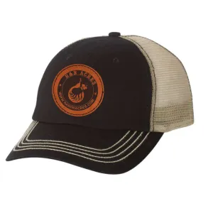 R & R Leather Patch Trucker Hat
