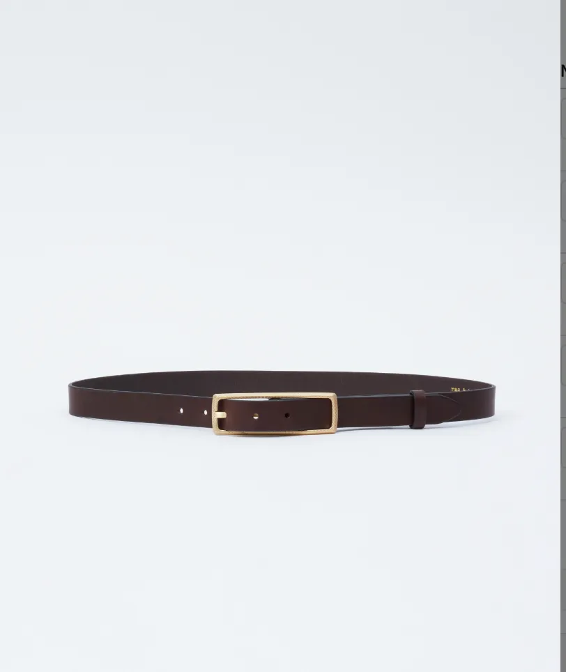 Rag & Bone Small Rebound Texture Belt in Dark Espresso