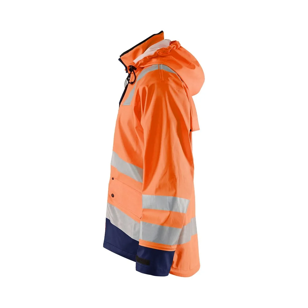 Rain&#x20;Jacket&#x20;Level&#x20;2&#x20;4302&#x20;High&#x20;Vis&#x20;Geel&#x2F;Marine&#x20;-&#x20;Bl&#xE5;kl&#xE4;der