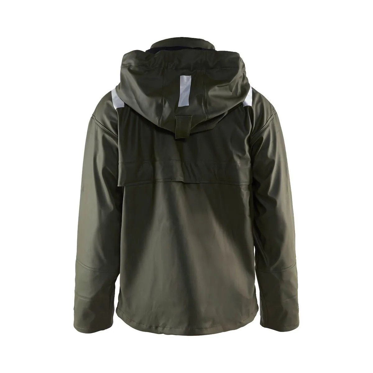Rain&#x20;Jacket&#x20;Level&#x20;2&#x20;4302&#x20;High&#x20;Vis&#x20;Geel&#x2F;Marine&#x20;-&#x20;Bl&#xE5;kl&#xE4;der
