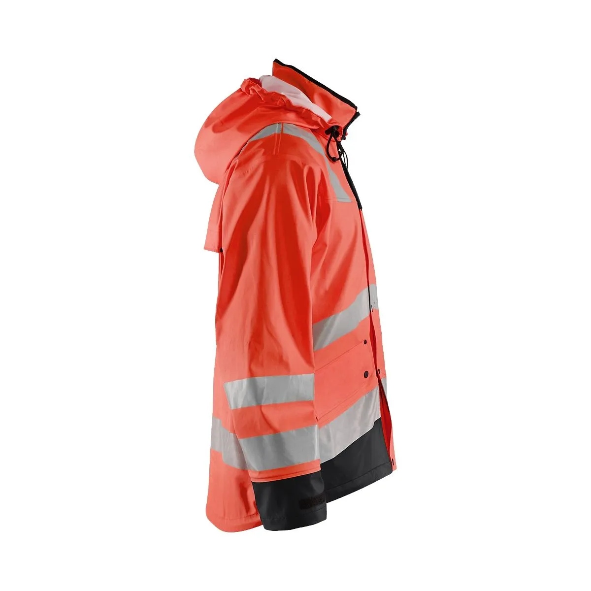 Rain&#x20;Jacket&#x20;Level&#x20;2&#x20;4302&#x20;High&#x20;Vis&#x20;Geel&#x2F;Marine&#x20;-&#x20;Bl&#xE5;kl&#xE4;der