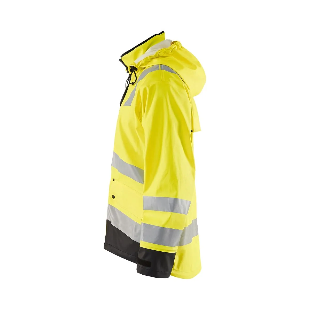 Rain&#x20;Jacket&#x20;Level&#x20;2&#x20;4302&#x20;High&#x20;Vis&#x20;Geel&#x2F;Marine&#x20;-&#x20;Bl&#xE5;kl&#xE4;der