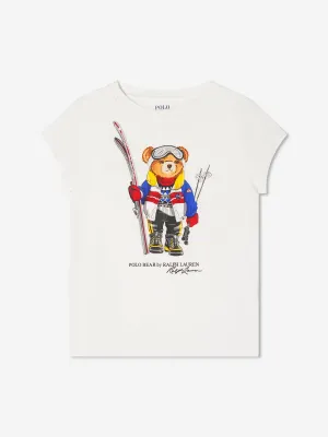 Ralph Lauren Girls Ski Bear T-Shirt