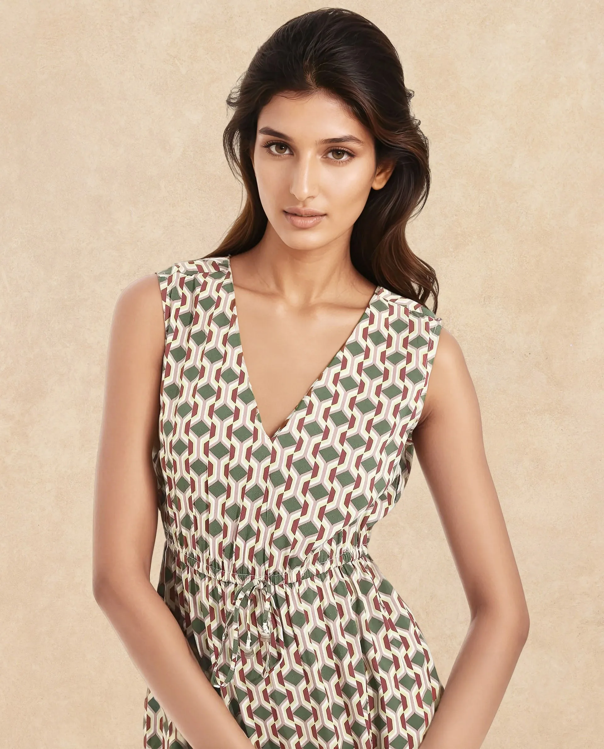 Rareism Women Braytown Multi Printed Dress