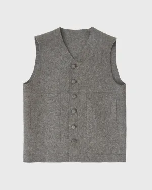 Raw Felt Vest