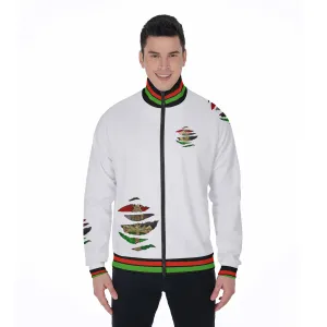 RBG ANKH W RIPPED Stand Collar Jacket