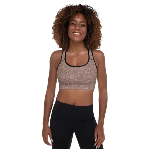 Recursia Fabrique Unknown Padded Sports Bra In Pink