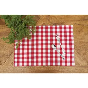 Red Checked Placemat