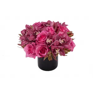 Red Cymbidium and Roses