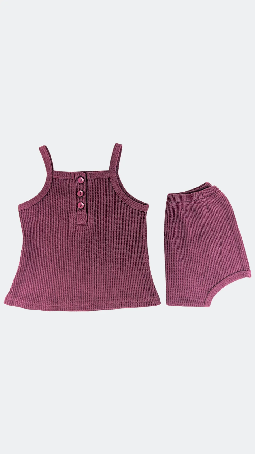 Red Waffle Pyjama Set