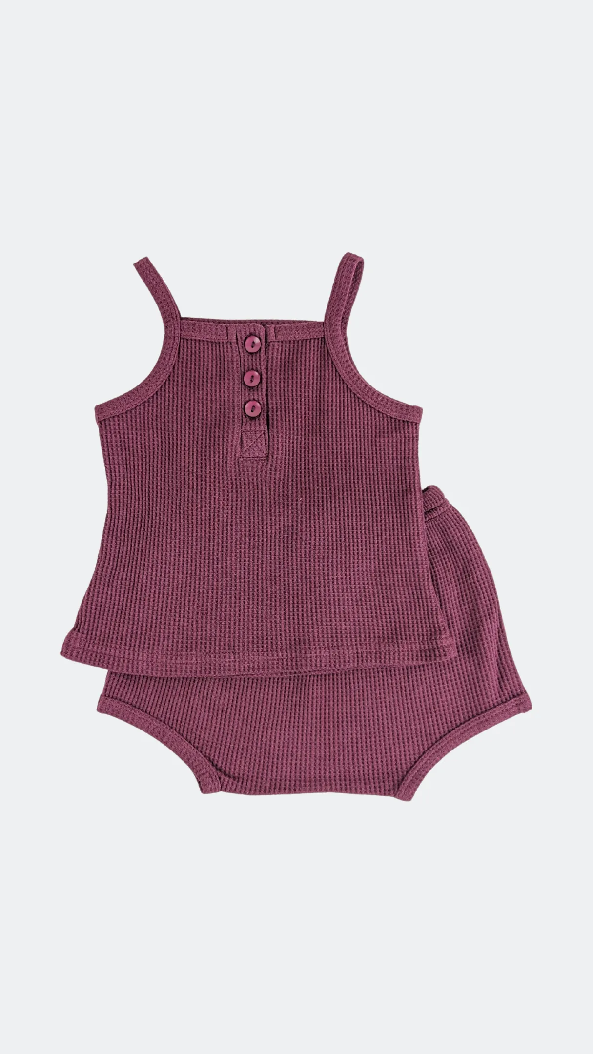 Red Waffle Pyjama Set