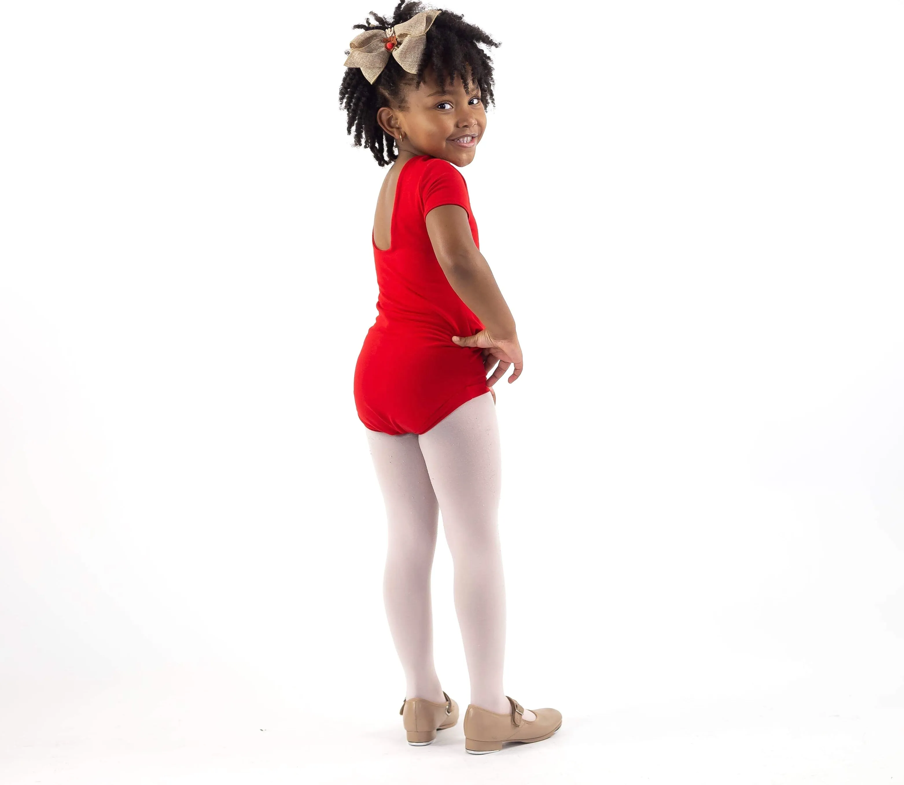 Red with White Polka Dots Leotard