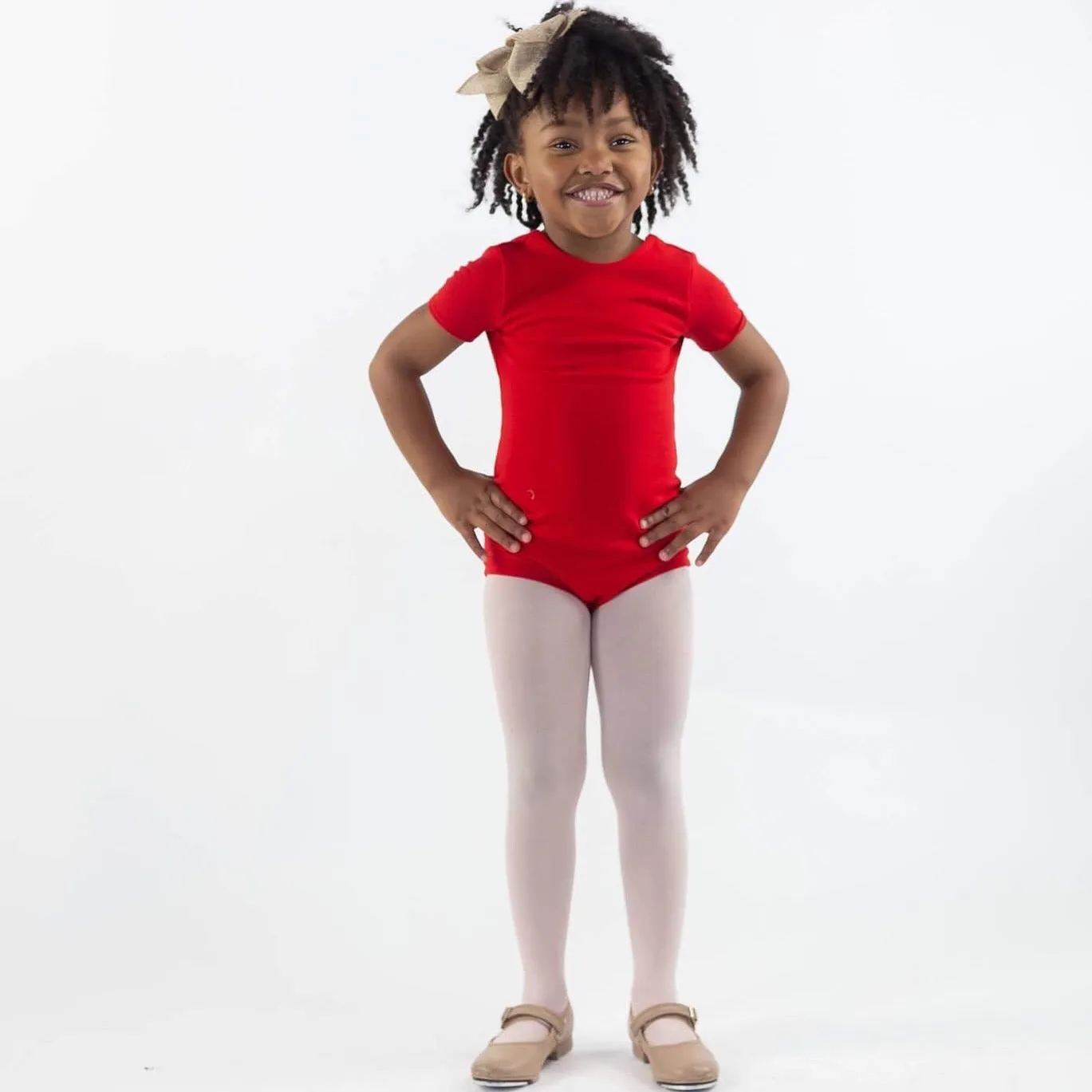 Red with White Polka Dots Leotard