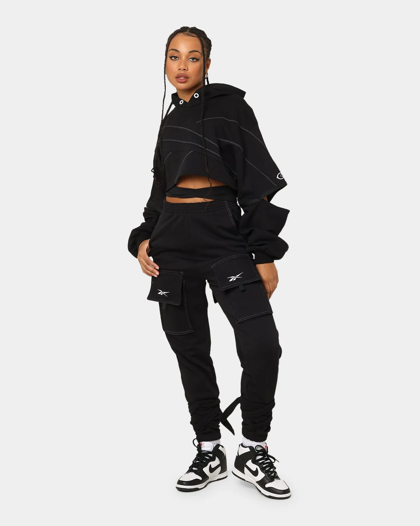 Reebok Women's Cardi B X Reebok Knit Pants Black