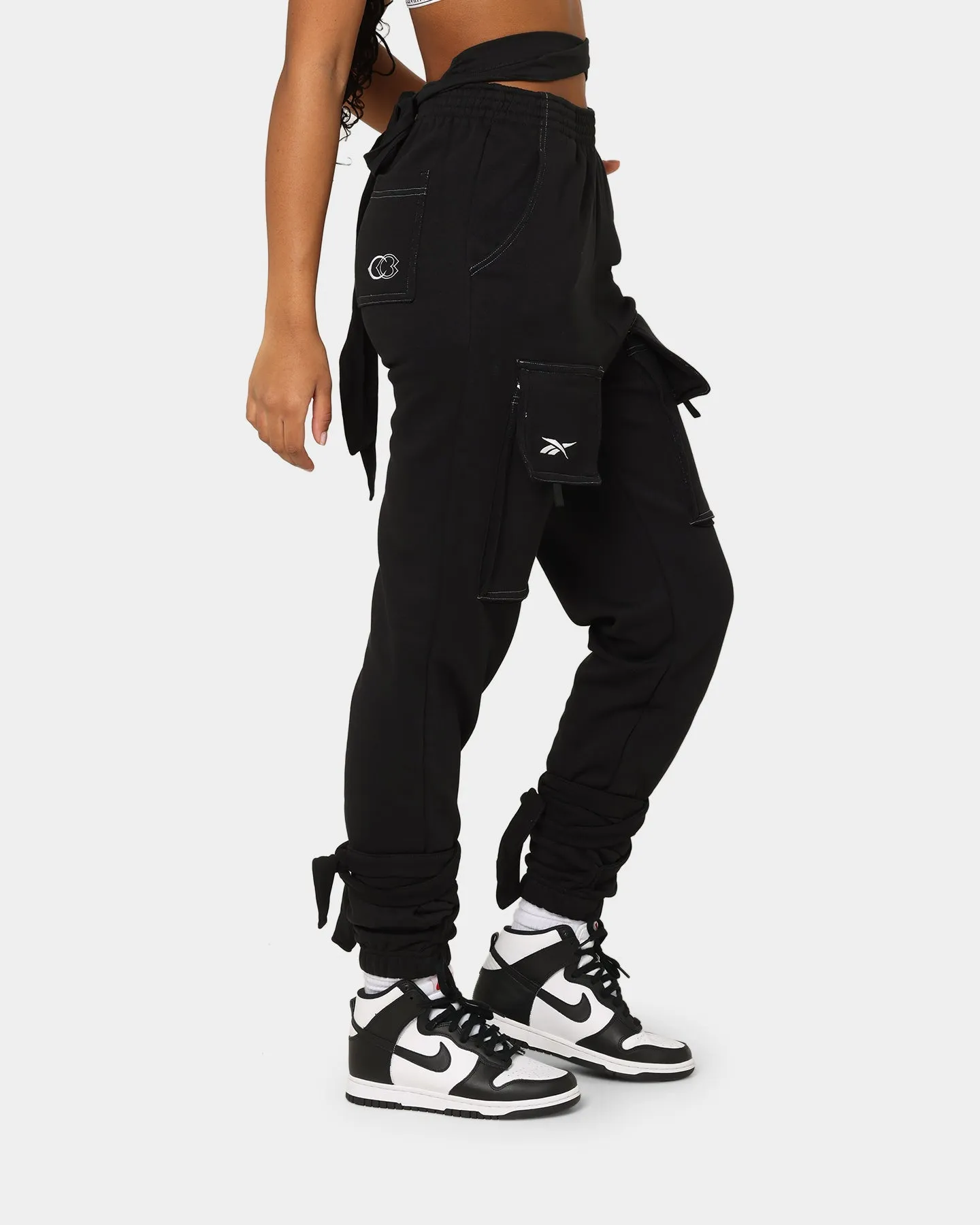 Reebok Women's Cardi B X Reebok Knit Pants Black