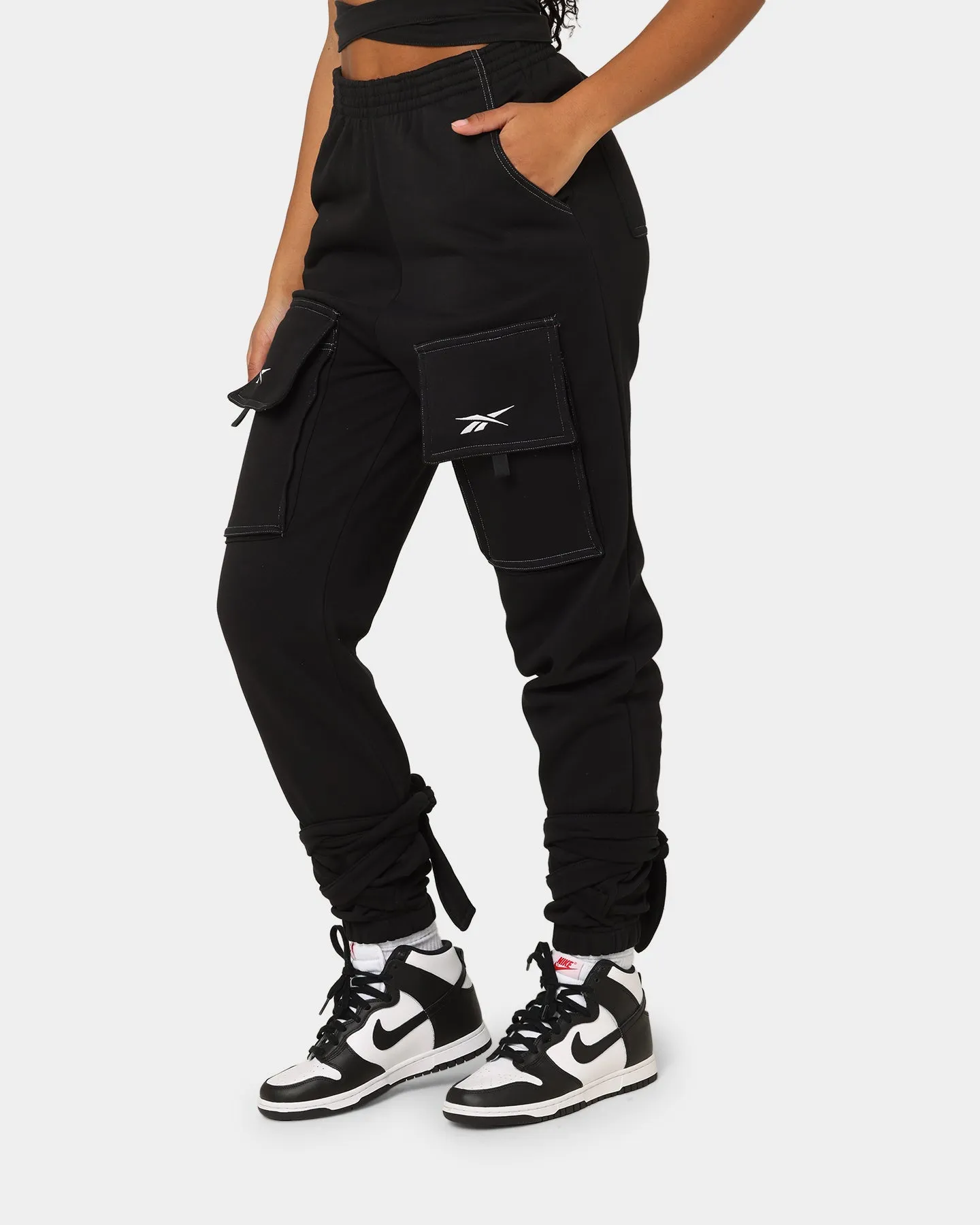 Reebok Women's Cardi B X Reebok Knit Pants Black