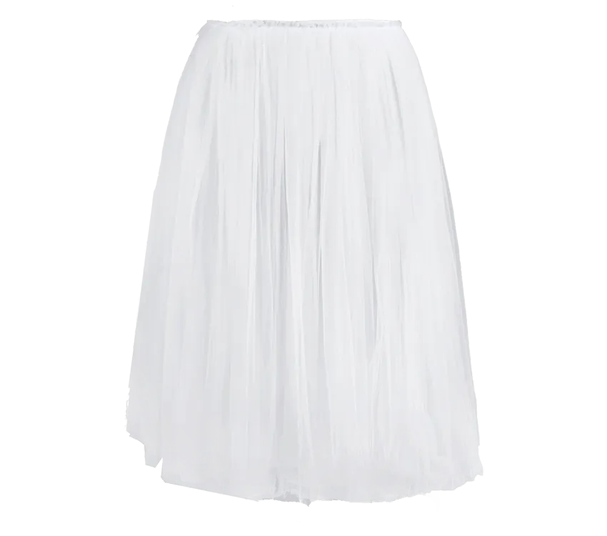 Rehearsal tulle skirt-White