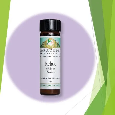 Relax Blend Organic Essential Oil Blend by Floracopeia 15 ml