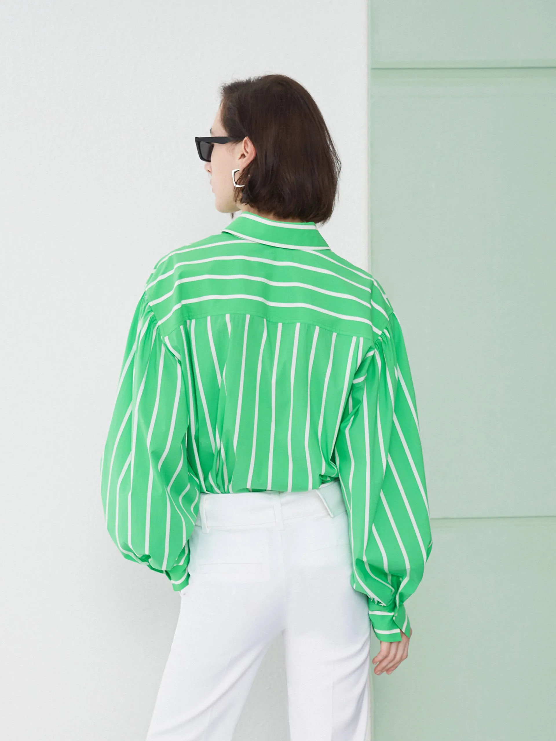 Relaxed Cotton Blend Shirt