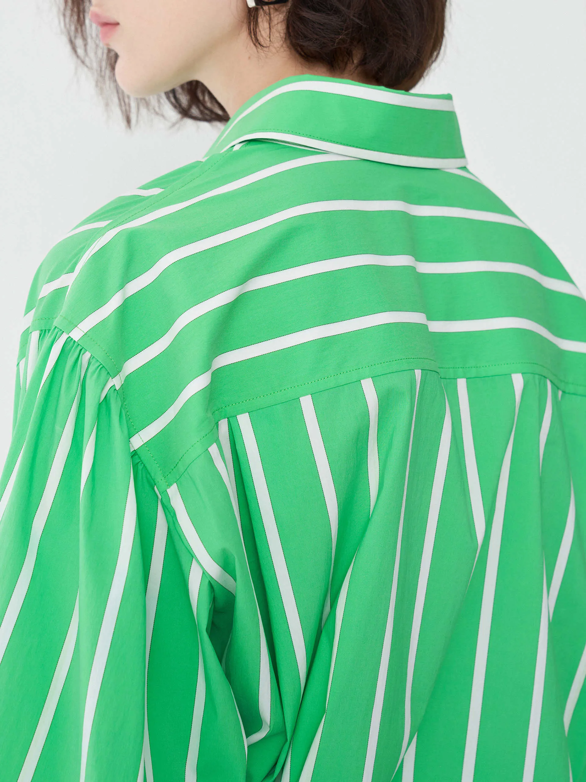 Relaxed Cotton Blend Shirt