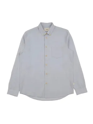 Relaxed Fit Shirt- Mist Linen Grid