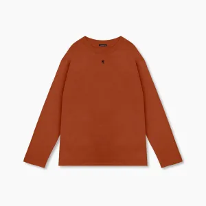 RELAXED LONG SLEEVE TEE - LAVA