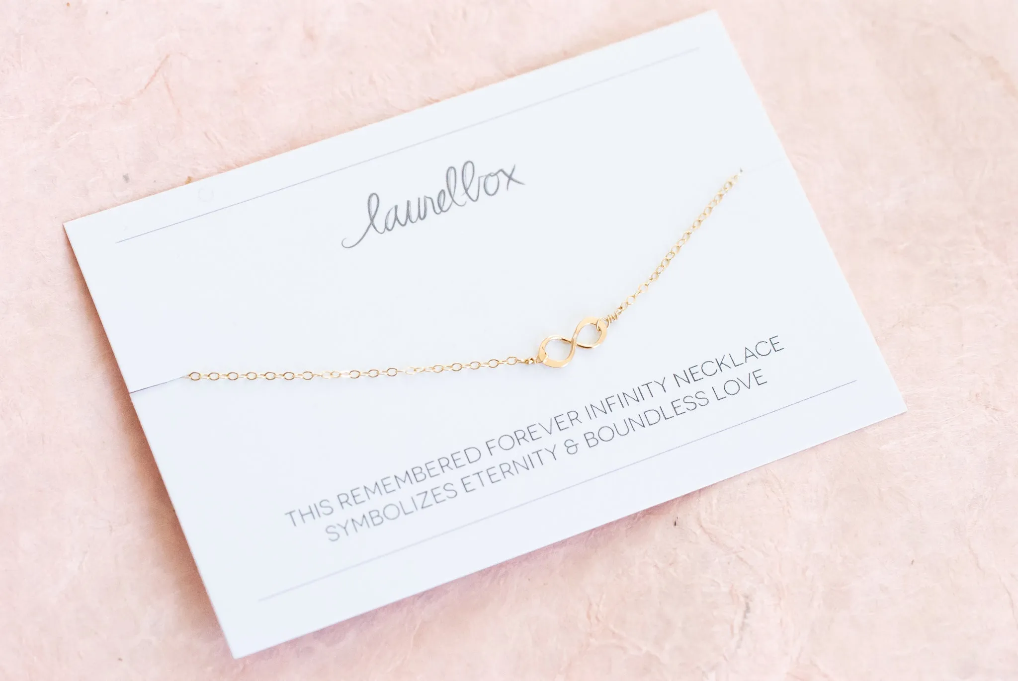 Remembered Forever Infinity Necklace