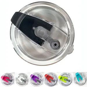 Replacement Tumbler Snap-Shut Lid with Straw Hole