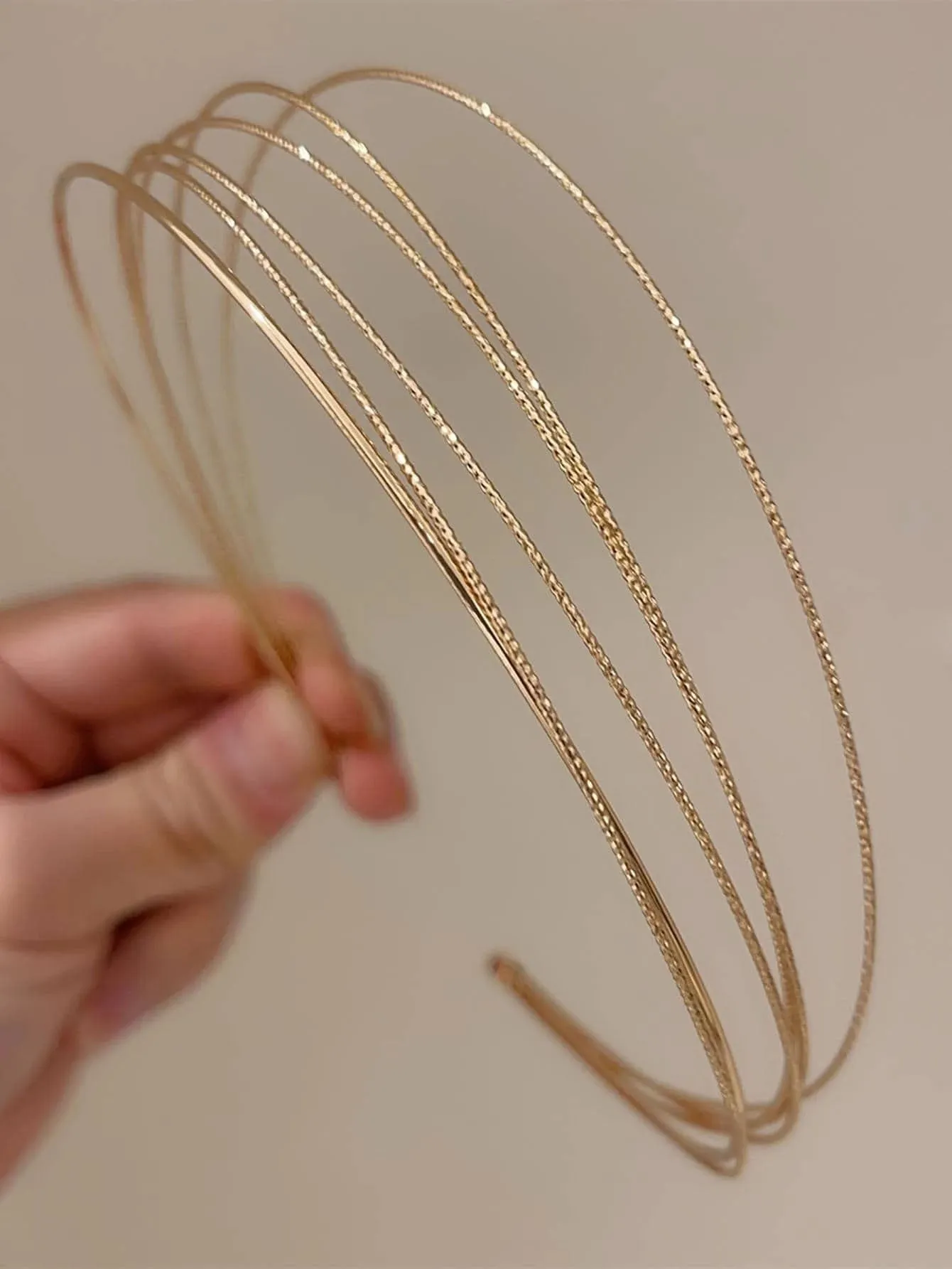 Reriti Layered Design Headband - Gold